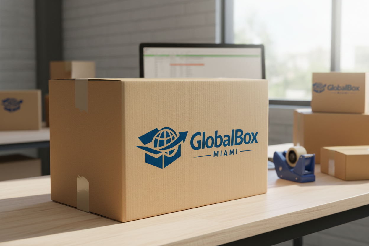 GlobalBox Miami oficina y paquetes